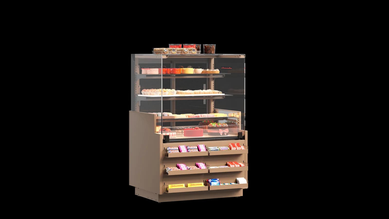 Render del módulo PULSAR Quadros SlimConfi