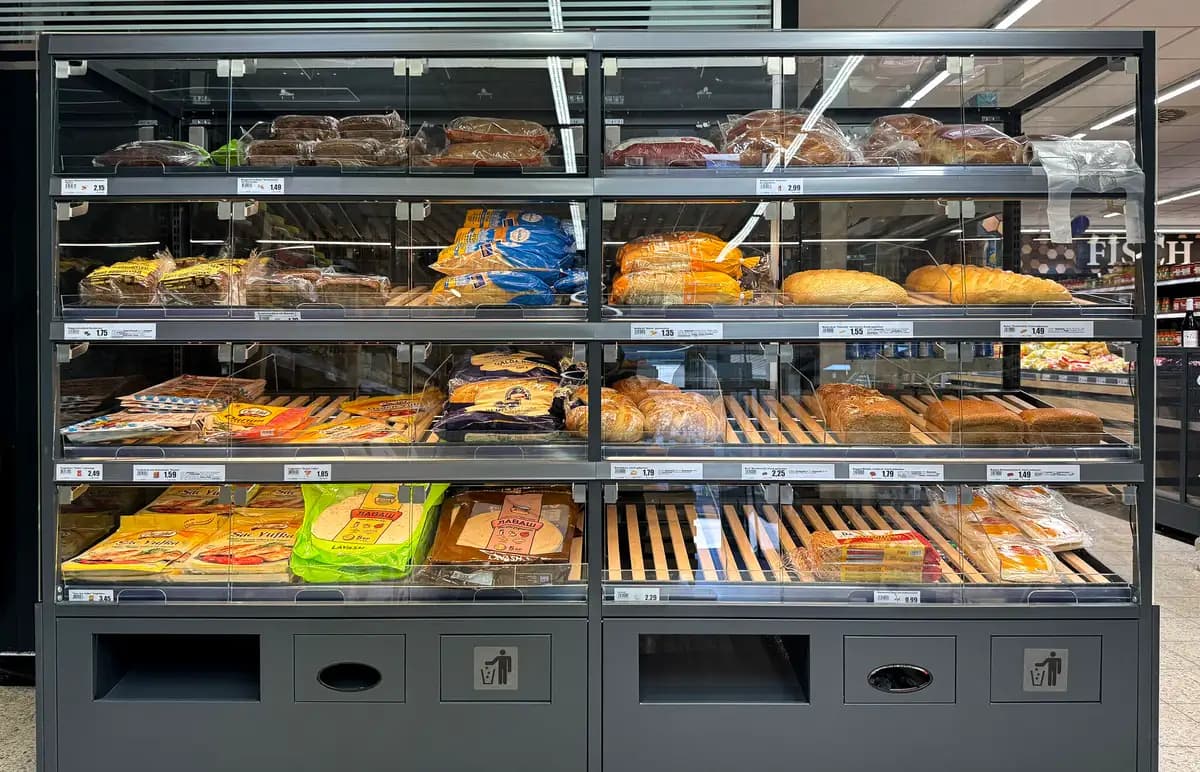 Estantería SG50 mural recomendada para panadería
