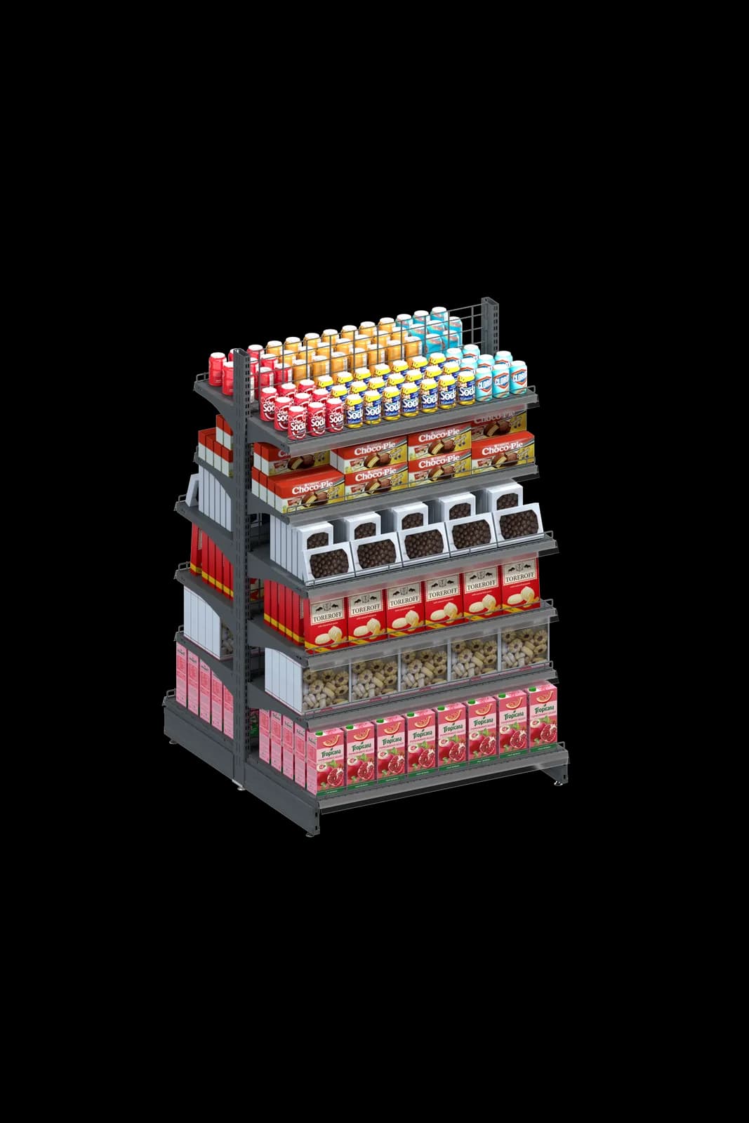 Góndola doble FS System 1000×1625 mm