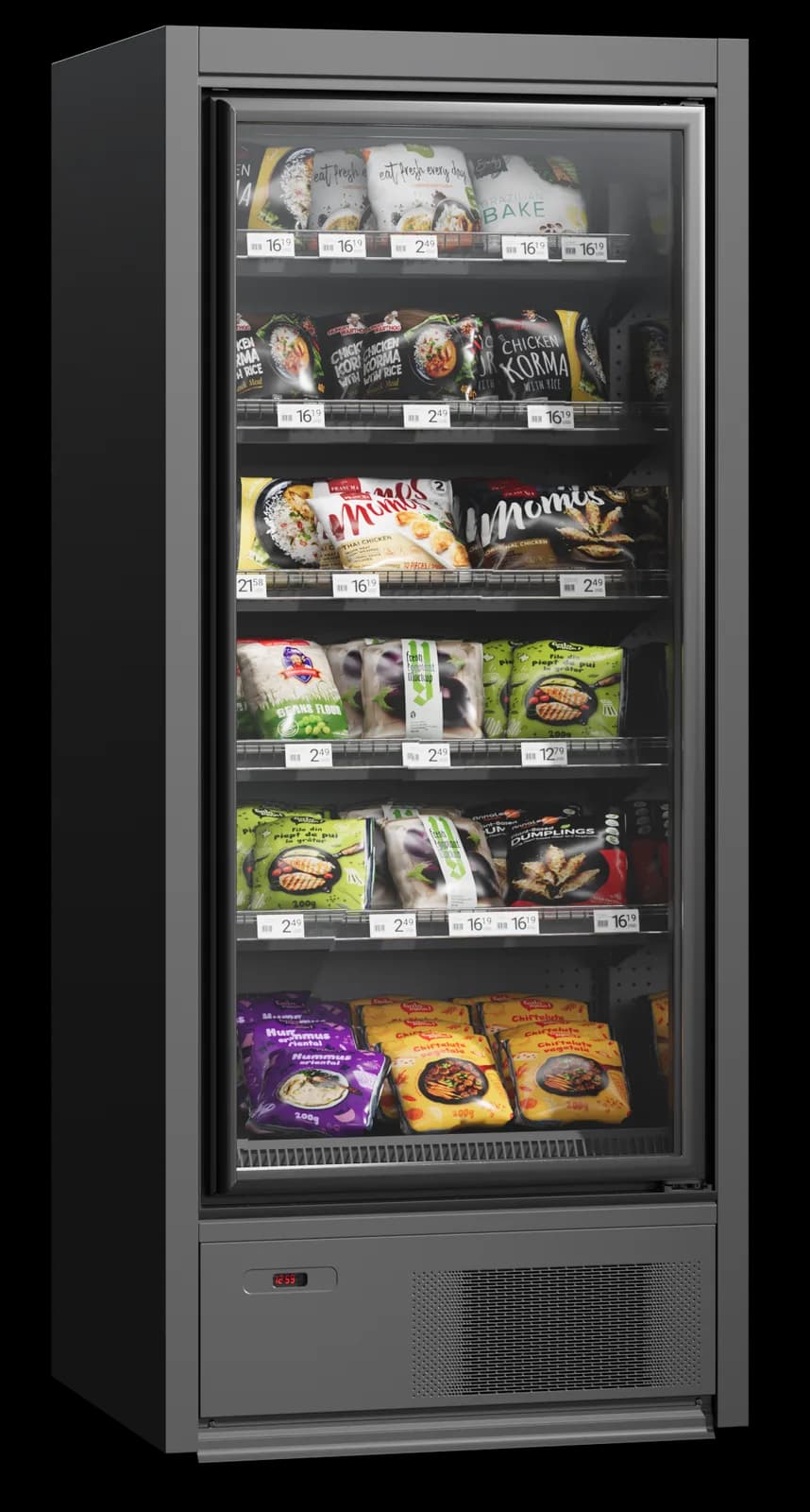 Cooles Slim Freeze Pro — Vitrina Congelación Plug-in Premium | Modex Market expositor frigorífico — Modex Market España