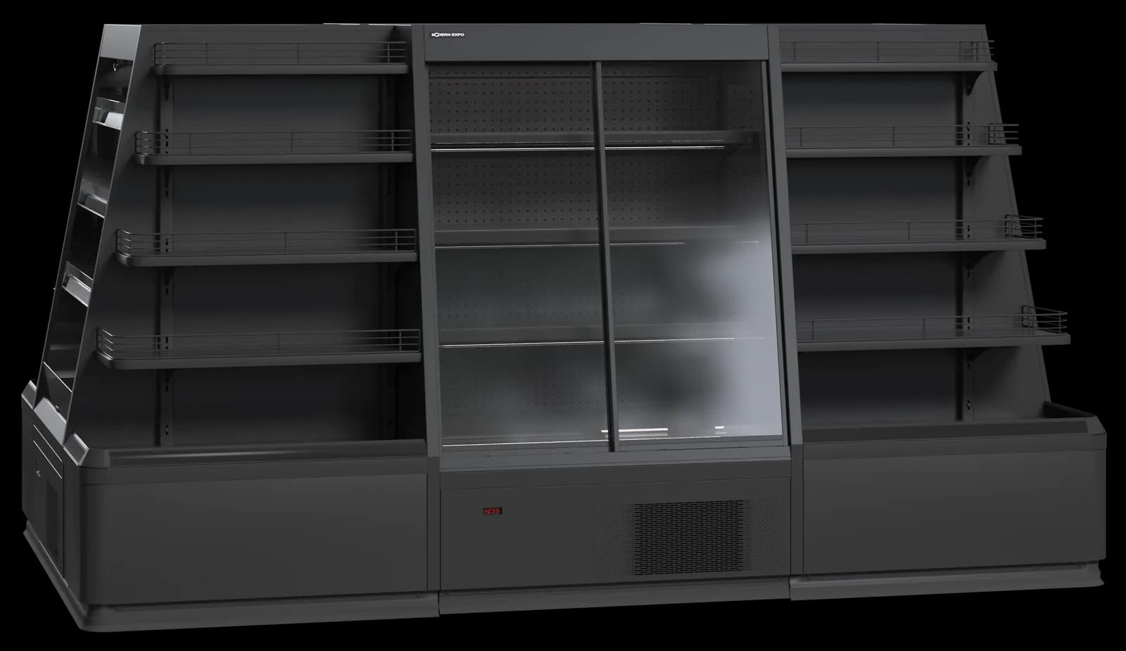 Cooles Slim Semi Open — Mural Refrigerado Semivertical expositor frigorífico — Modex Market España