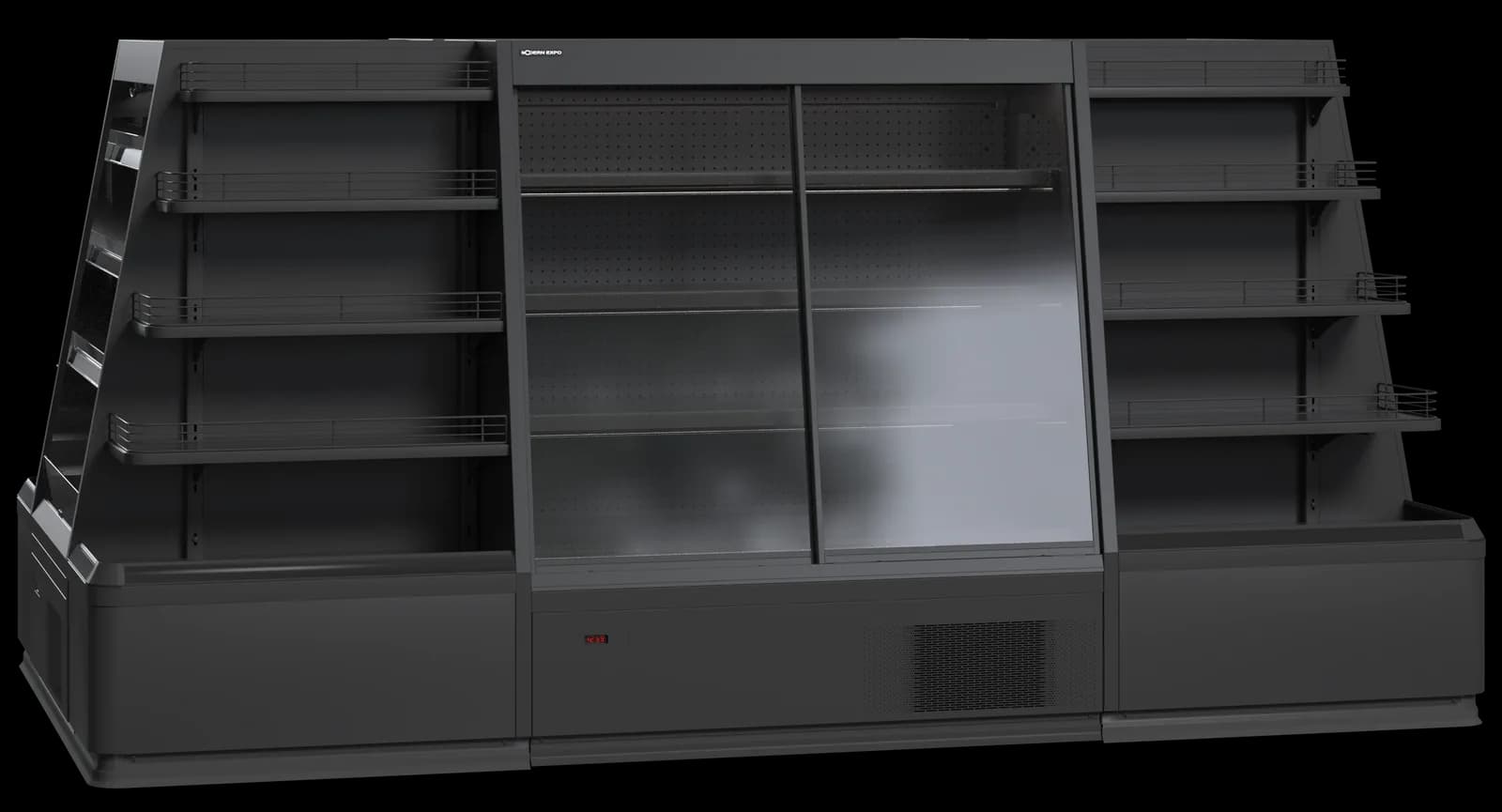 Cooles Slim Semi Open — Mural Refrigerado Semivertical expositor frigorífico — Modex Market España