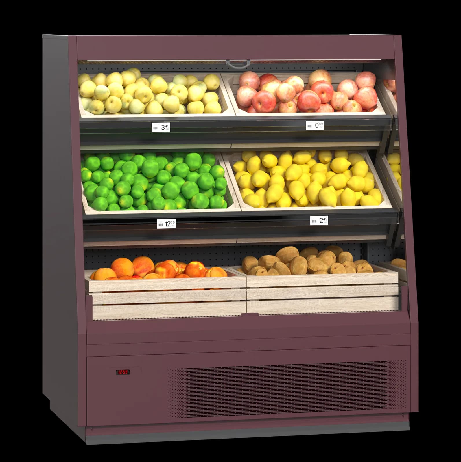 Cooles Slim Semi Open — Mural Refrigerado Semivertical expositor frigorífico — Modex Market España