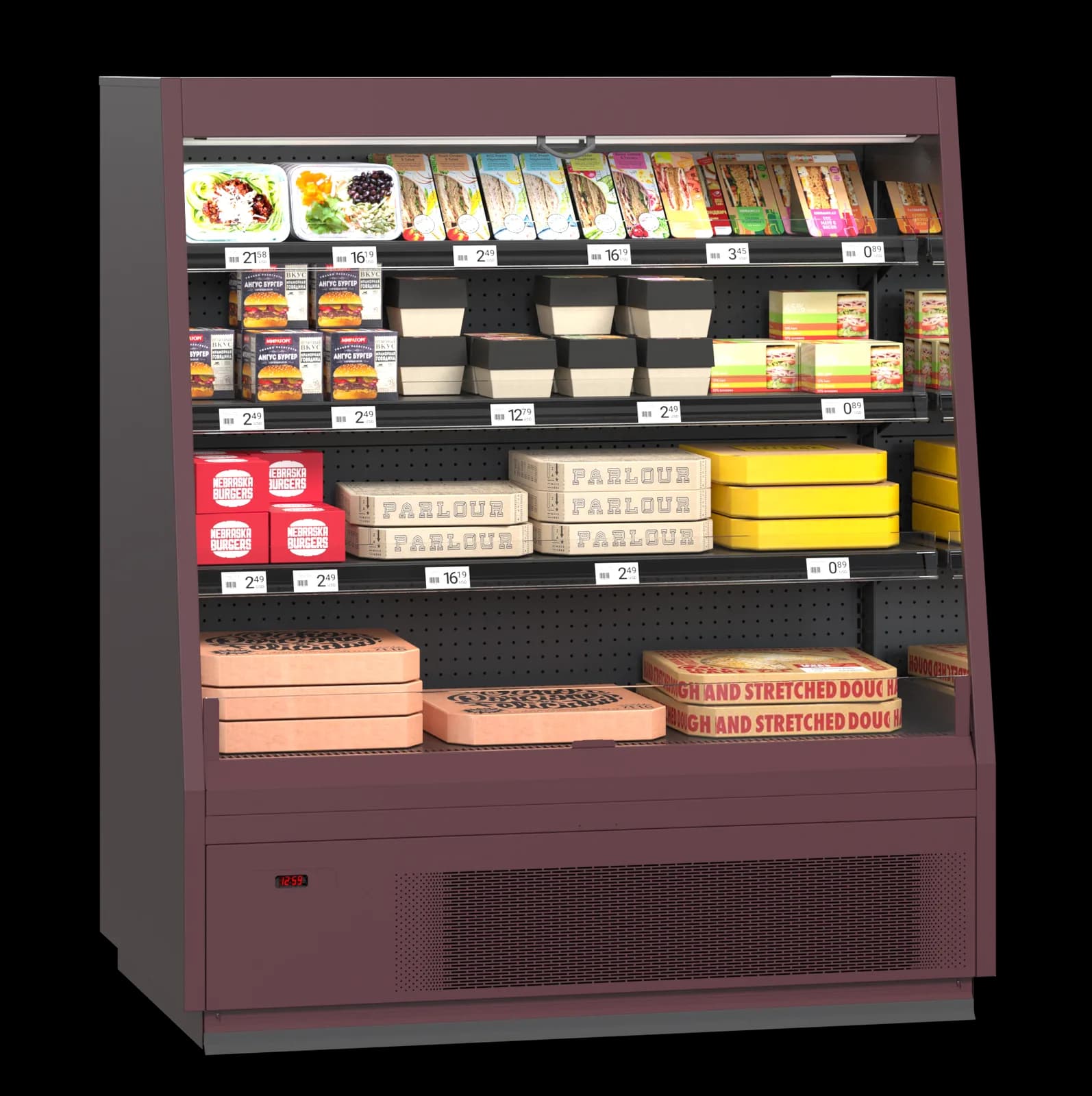 Cooles Slim Semi Open — Mural Refrigerado Semivertical expositor frigorífico — Modex Market España