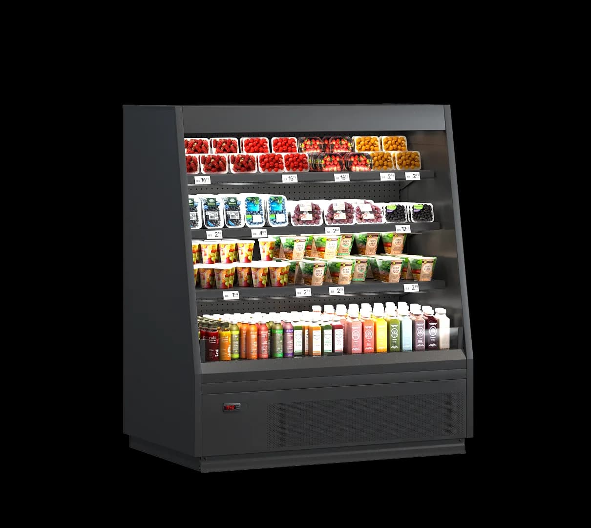 Cooles Slim Semi Open — Mural Refrigerado Semivertical expositor frigorífico — Modex Market España