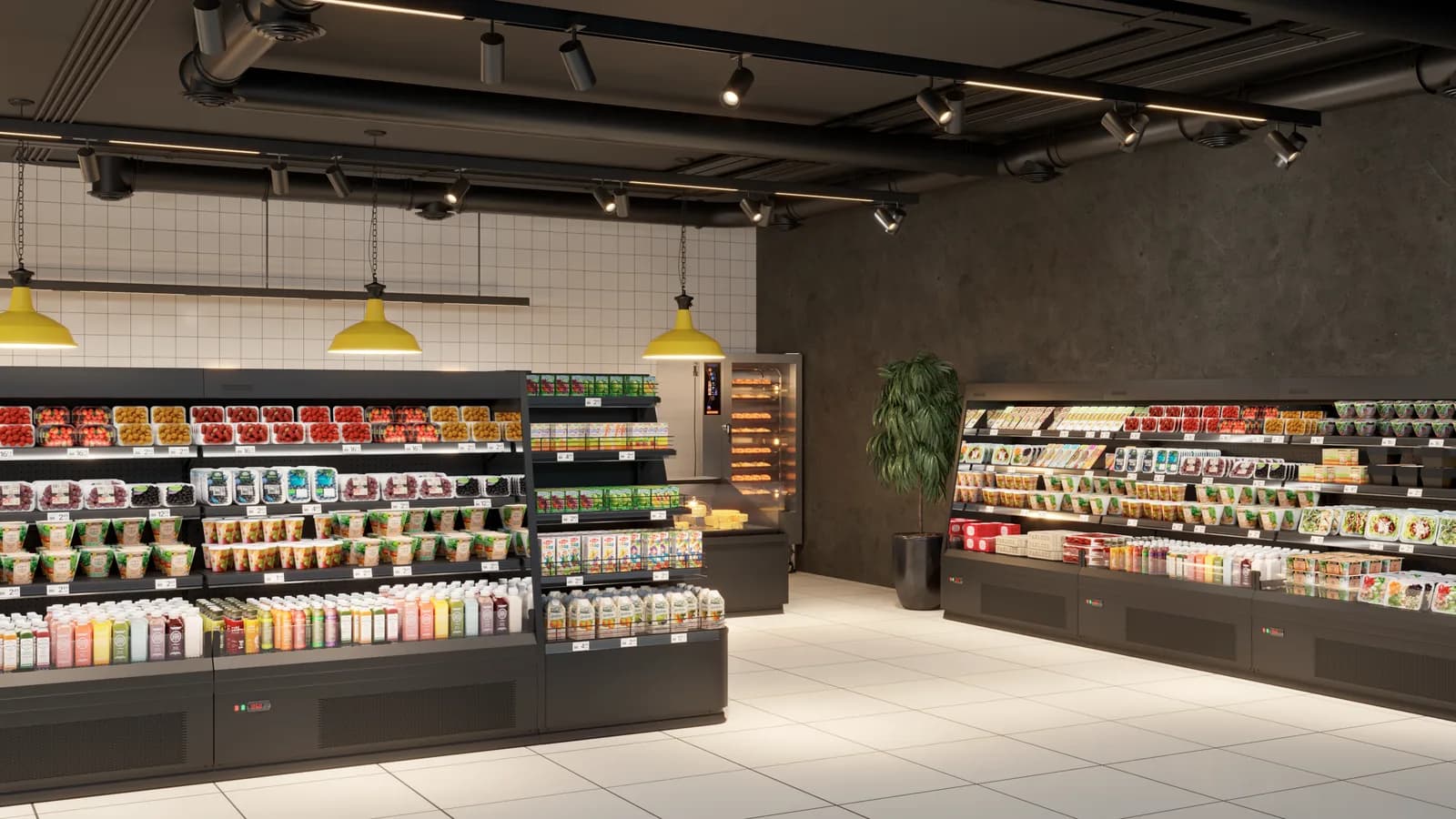 Cooles Slim Semi Open — Mural Refrigerado Semivertical expositor frigorífico — Modex Market España