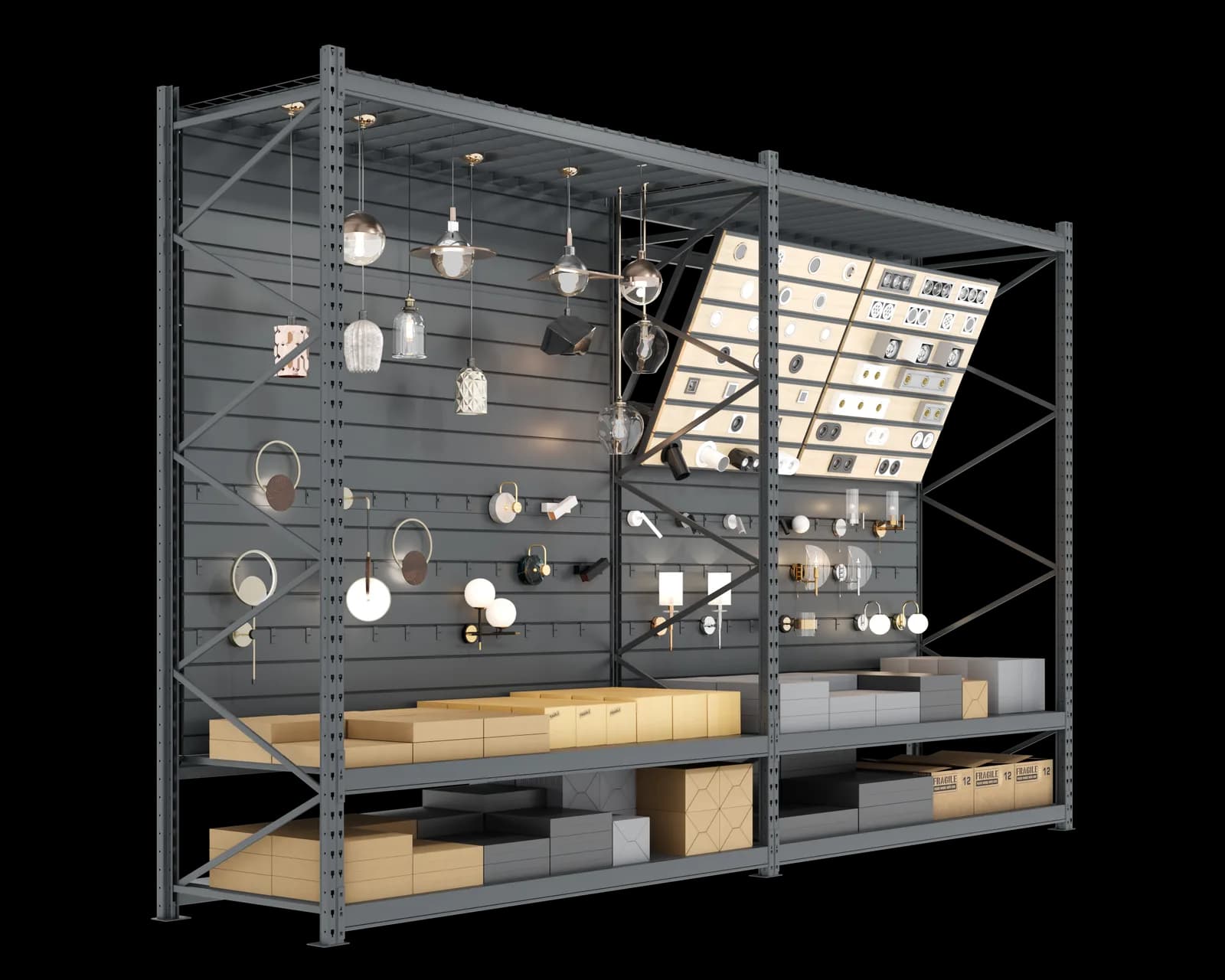 diy rack soluciones iluminacion
