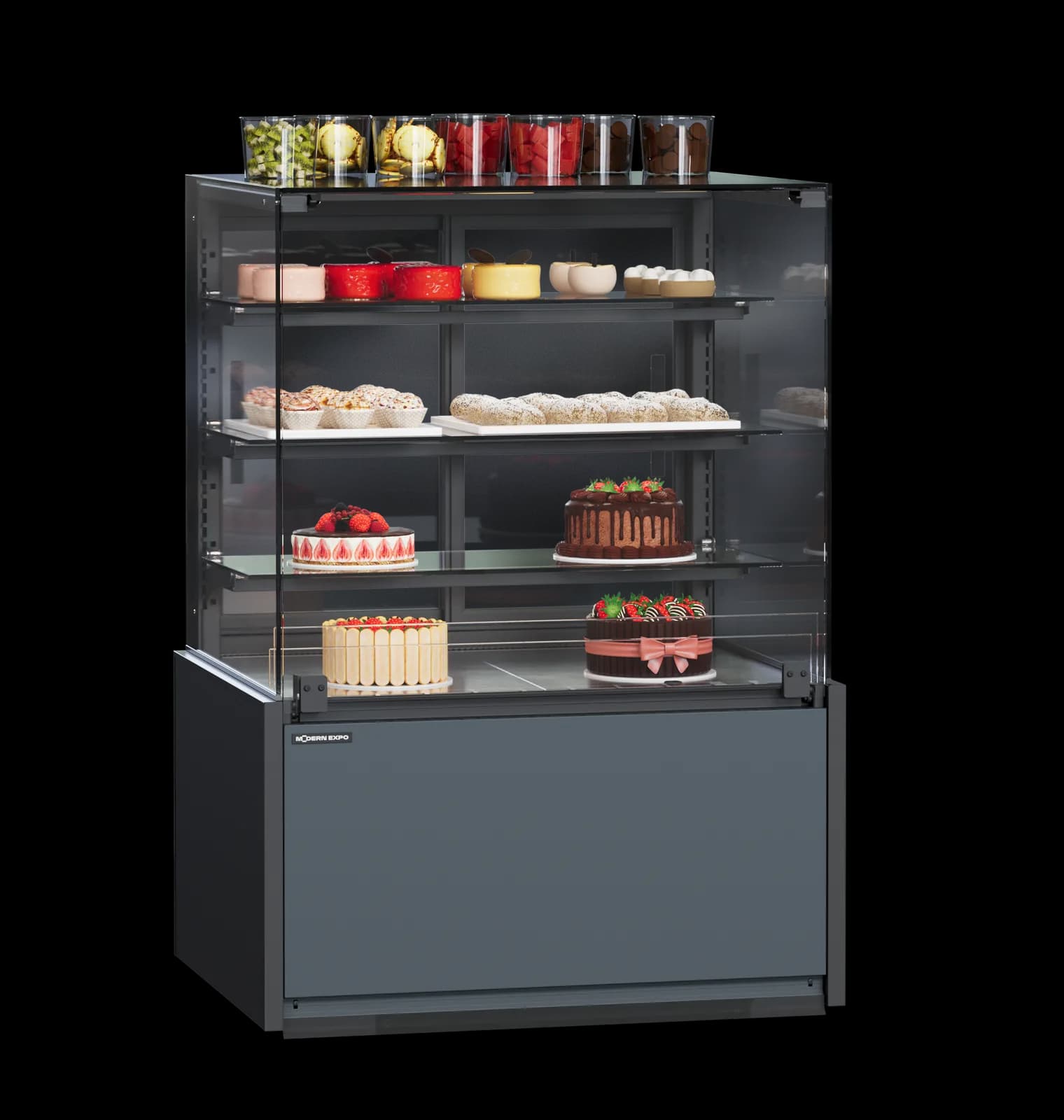 Quadros Slim Confi — Vitrina Refrigerada de Pastelería expositor frigorífico — Modex Market España