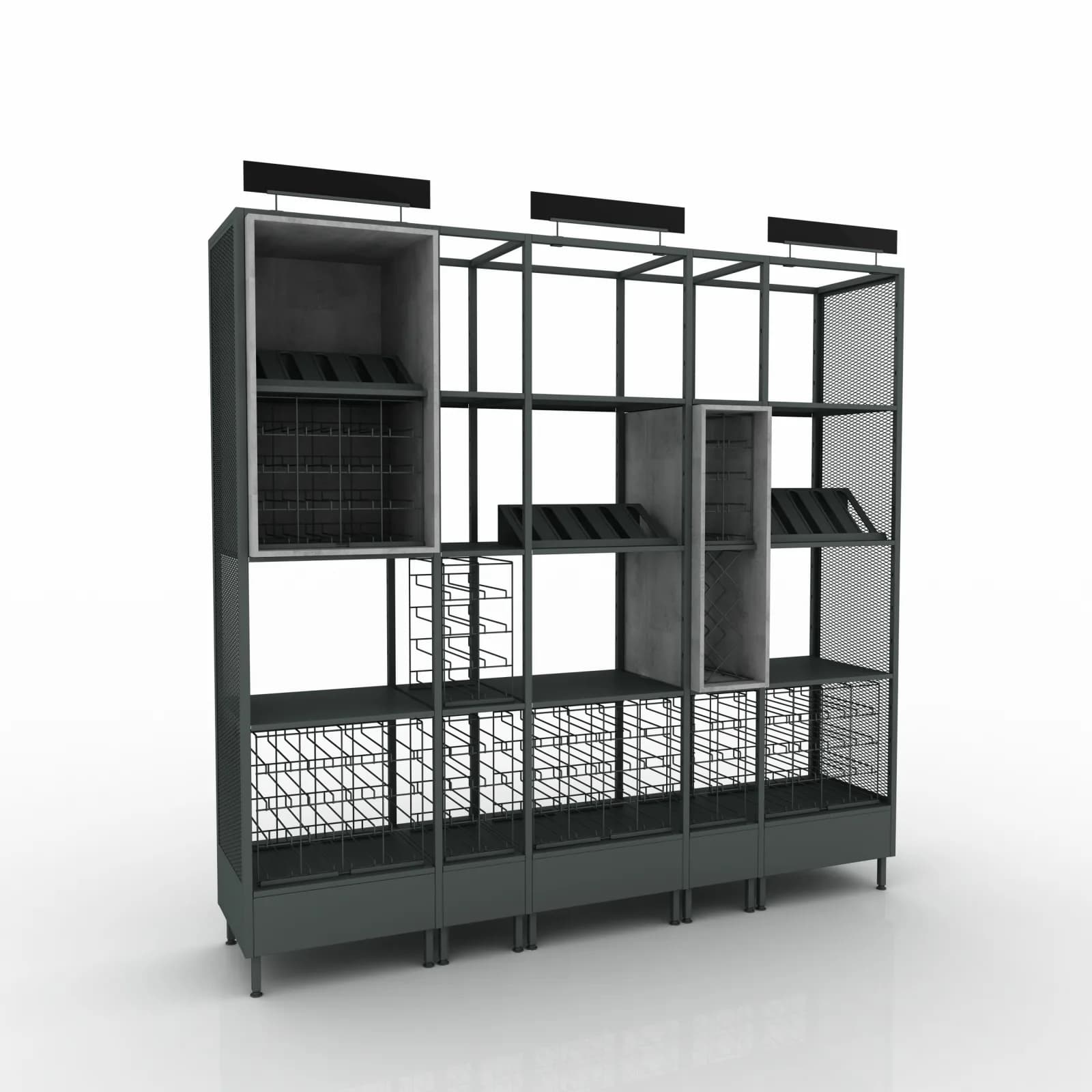 Módulo ARCHIW Facade en exposición de vinos