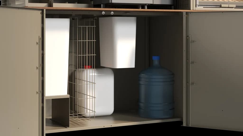 VENDING DE CAFÉ — Módulo Servicio y Almacenaje