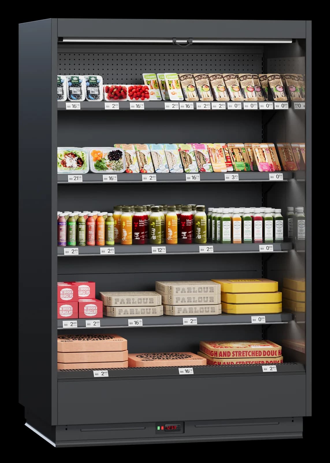 COOLES Deck — Mural Frigorífico Multideck Plug-in | Modex Market expositor frigorífico — Modex Market España