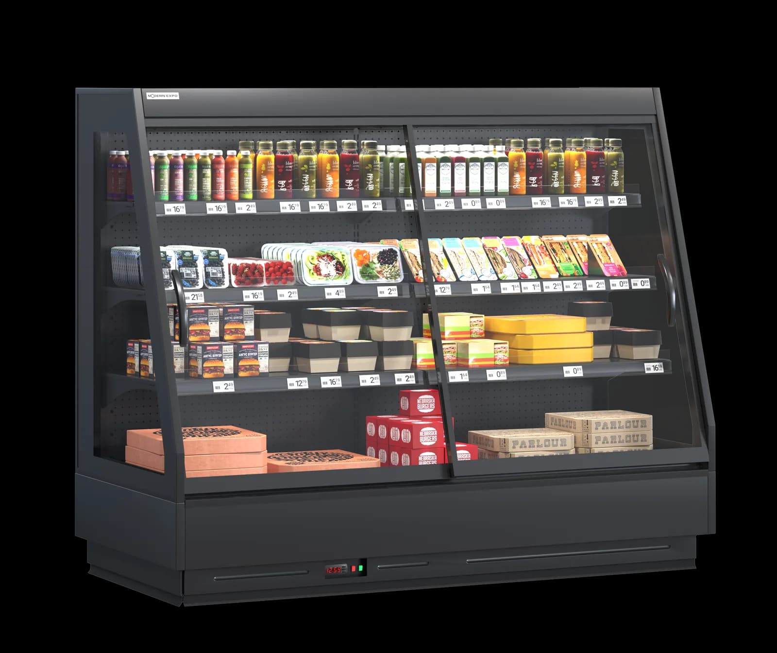 COOLES Semi — Vitrina Semifrigorífica Plug-in | Modex Market expositor frigorífico — Modex Market España