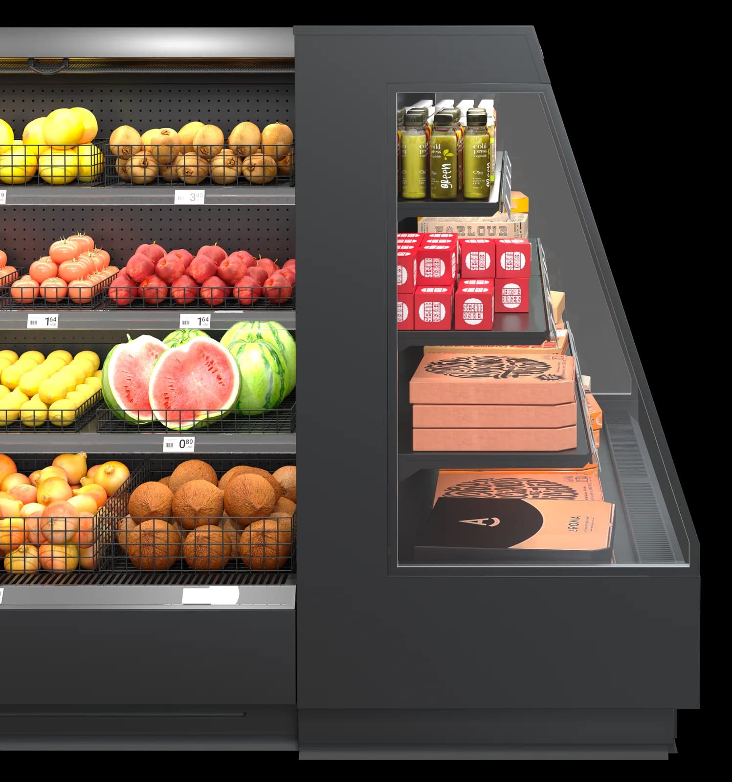 COOLES Semi — Vitrina Semifrigorífica Plug-in | Modex Market expositor frigorífico — Modex Market España