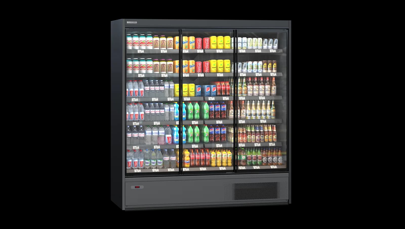 Cooles SlimDeck — Mural Frigorífico Abierto Plug-in | Modex Market expositor frigorífico — Modex Market España