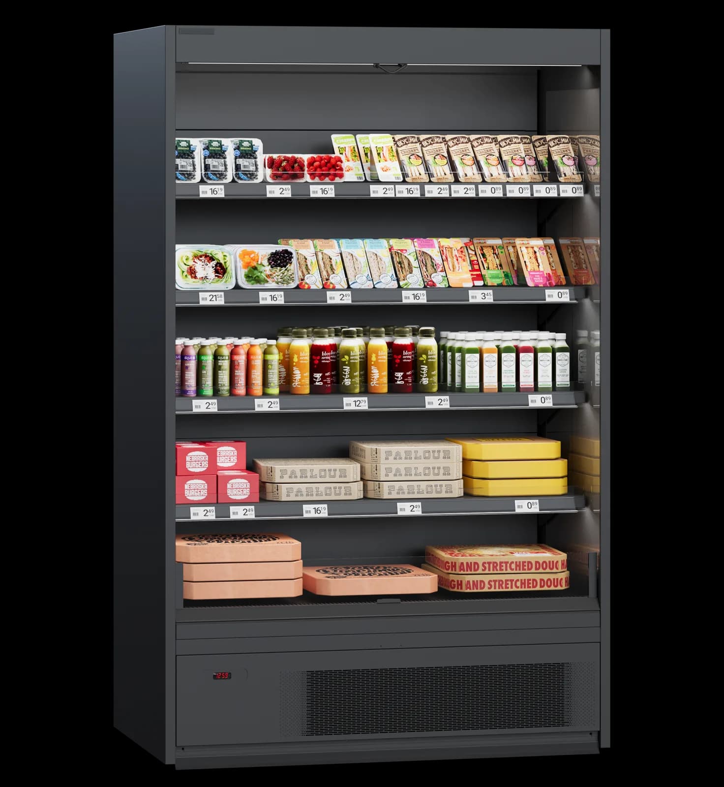 Cooles SlimDeck — Mural Frigorífico Abierto Plug-in | Modex Market expositor frigorífico — Modex Market España