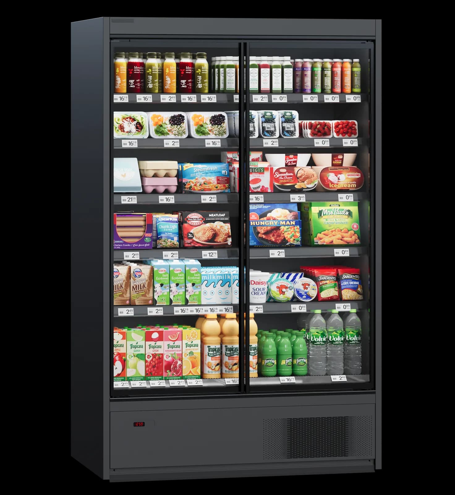 Cooles SlimDeck — Mural Frigorífico Abierto Plug-in | Modex Market expositor frigorífico — Modex Market España
