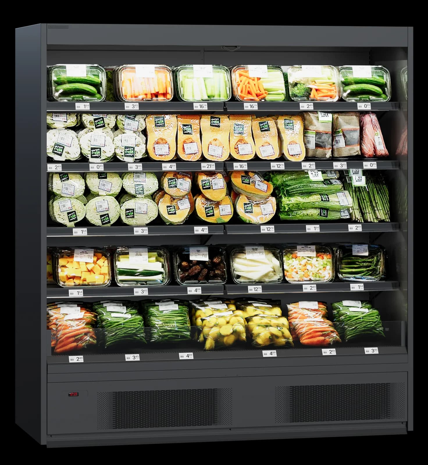 Cooles SlimDeck — Mural Frigorífico Abierto Plug-in | Modex Market expositor frigorífico — Modex Market España