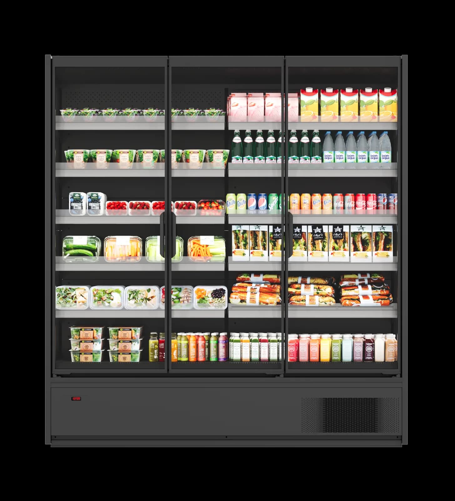 Cooles SlimDeck Pro — Mural Frigorífico Plug-in Premium | Modex Market expositor frigorífico — Modex Market España