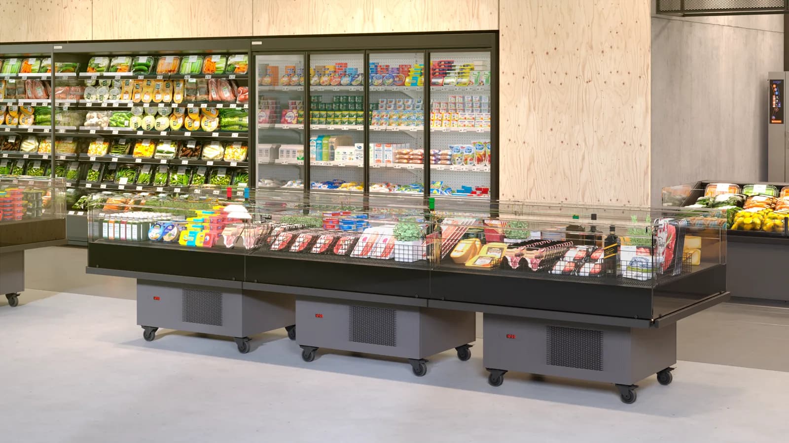 Quadros Promos — Vitrina Frigorífica Promocional Abierta | Modex Market expositor frigorífico — Modex Market España